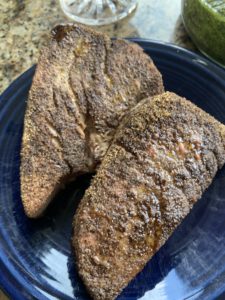 Grilled Tuna Steaks with spice blend