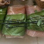 Proscuitto and basil wrapped Honeydew With a Balsamic Glaze